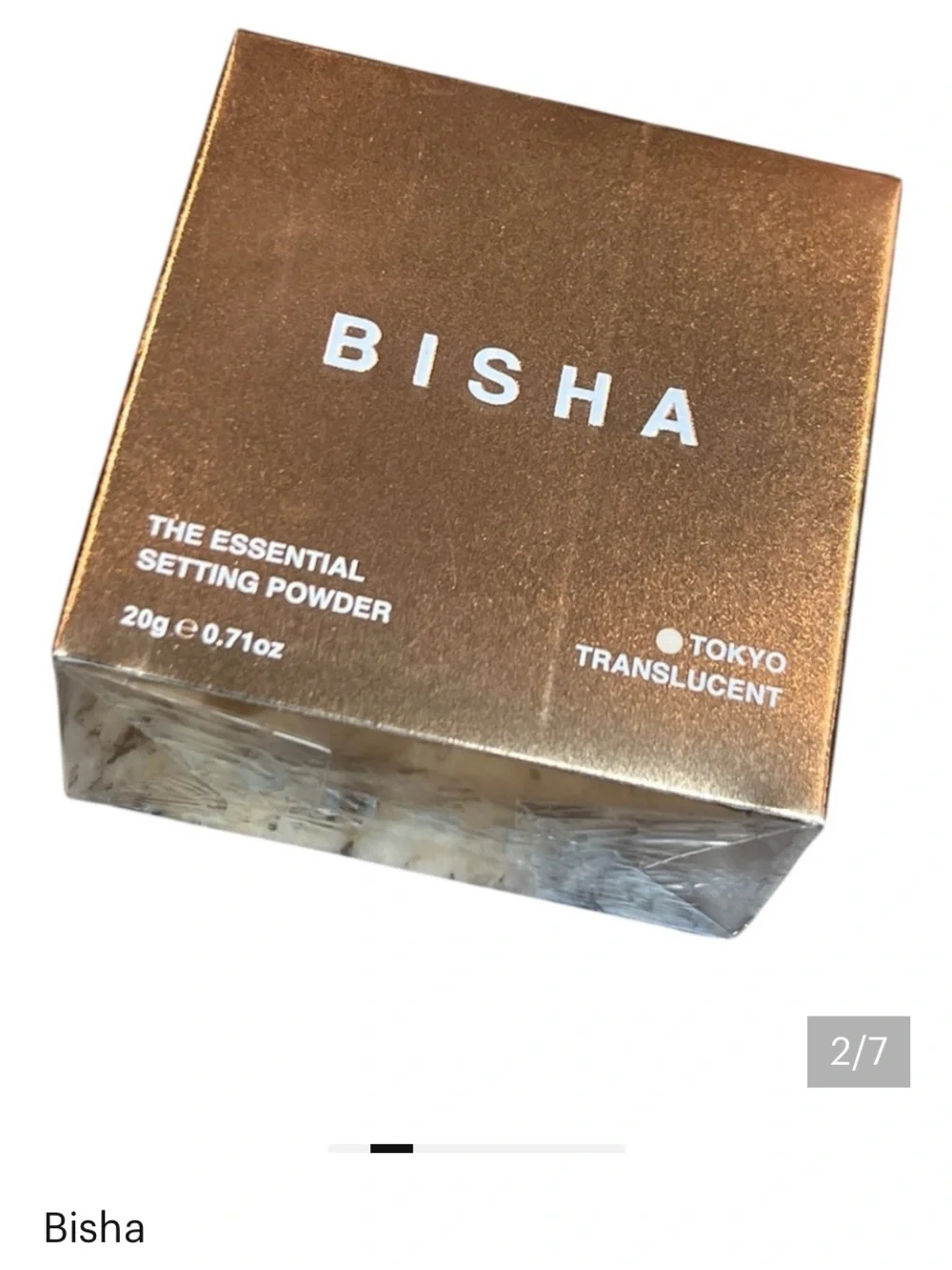 ISH Translucent Setting Powder in Rose Gold Box